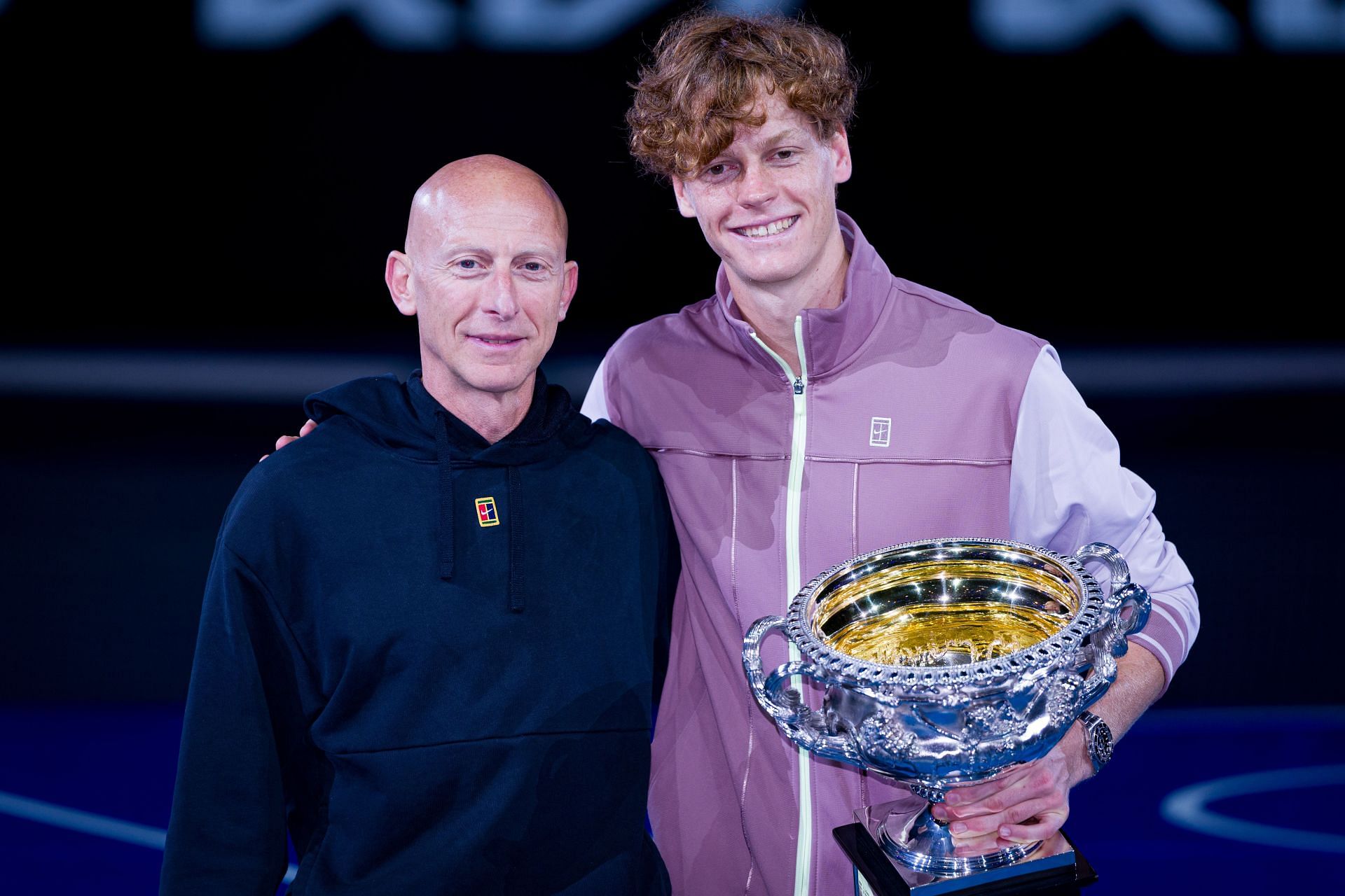 Ferrara and Sinner at the 2024 <a href='https://www.sportskeeda.com/go/australian-open' target='_blank' rel='noopener noreferrer'>Australian Open</a> (Image Source: Getty)